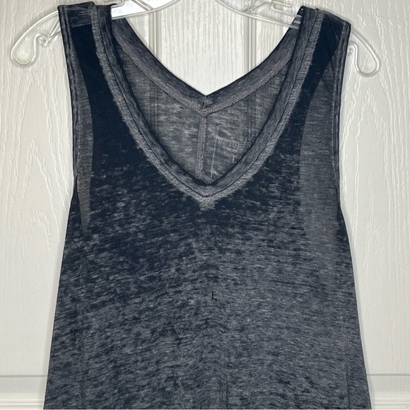 Free People Black Burnout Tank Top Sz L We The Free - Picture 3 of 10